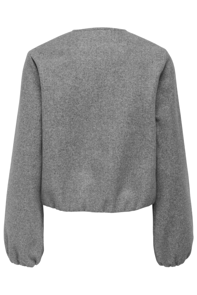 Jacqueline de Yong grijze dames vest | Achteraanzicht