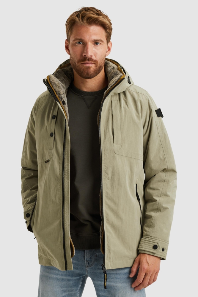 PME legend groene heren jas | Model vooraanzicht