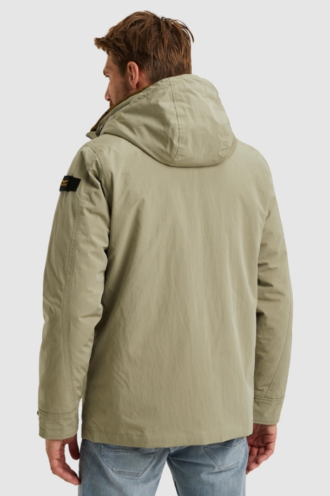 PME legend groene heren jas | Model achteraanzicht