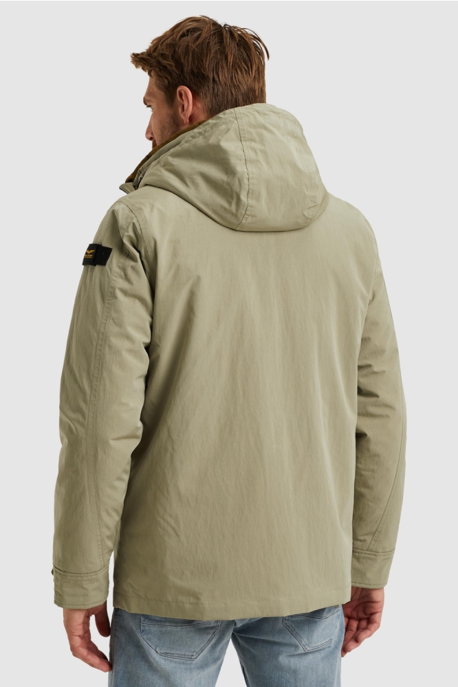 PME legend groene heren jas | Model achteraanzicht