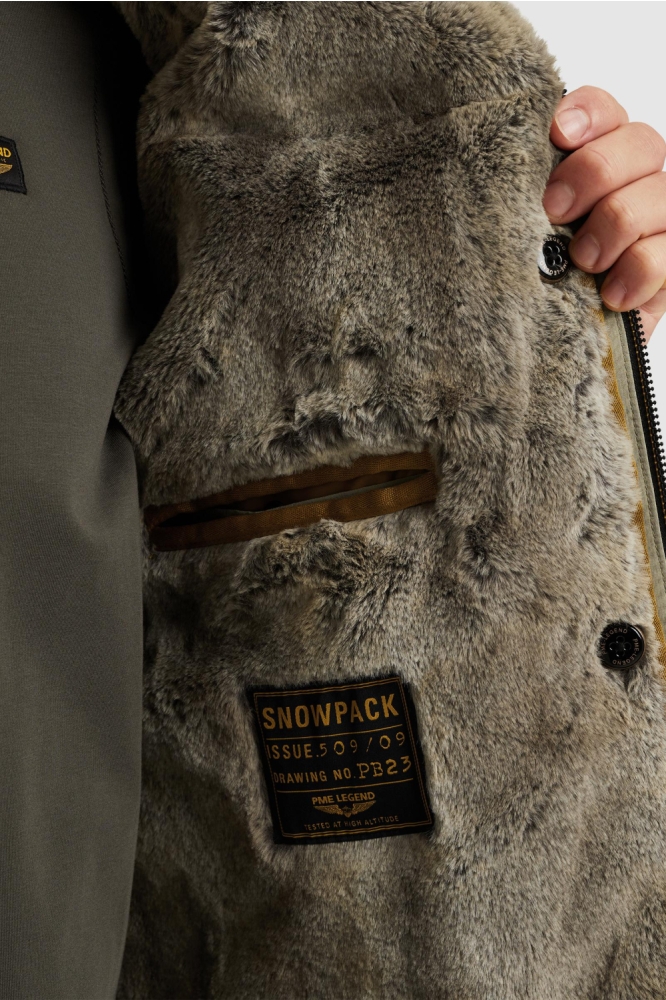 PME legend groene heren jas | Close up