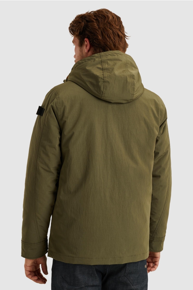 PME legend groene heren jas | Model achteraanzicht