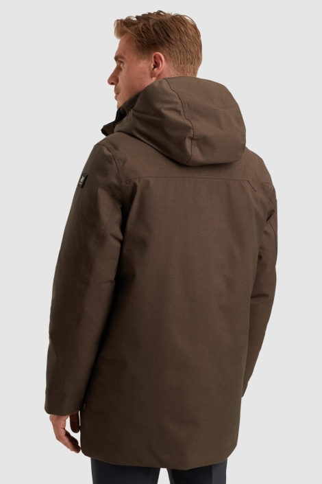 Vanguard bruine heren jas | Model achteraanzicht