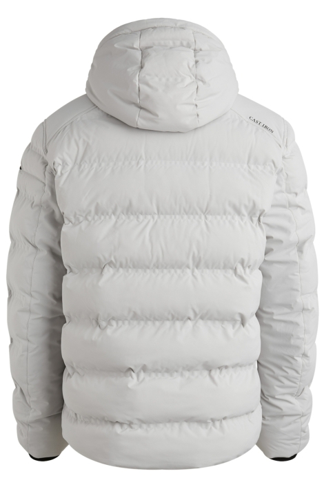 Cast Iron grijze heren jas | Achteraanzicht