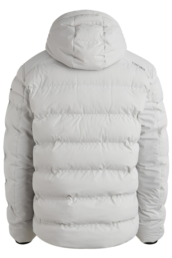 Cast Iron grijze heren jas | Achteraanzicht