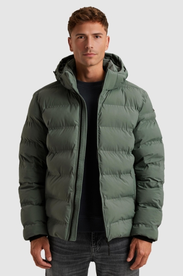 Cast Iron short jacket 2l softshell heatseal Groen