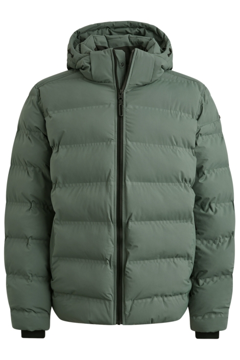 Cast Iron groene heren jas | Vooraanzicht