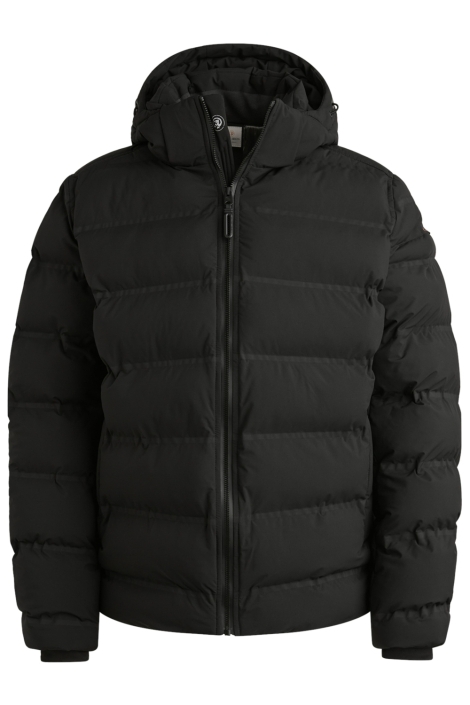 Cast Iron zwarte heren jas | Vooraanzicht