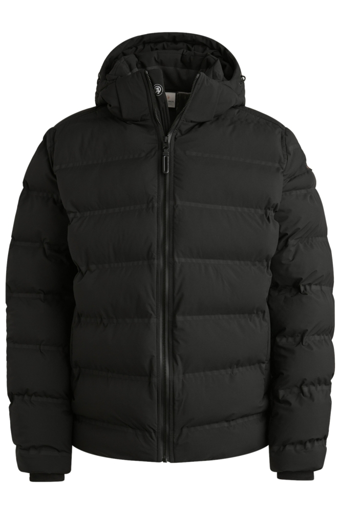 Cast Iron zwarte heren jas | Vooraanzicht