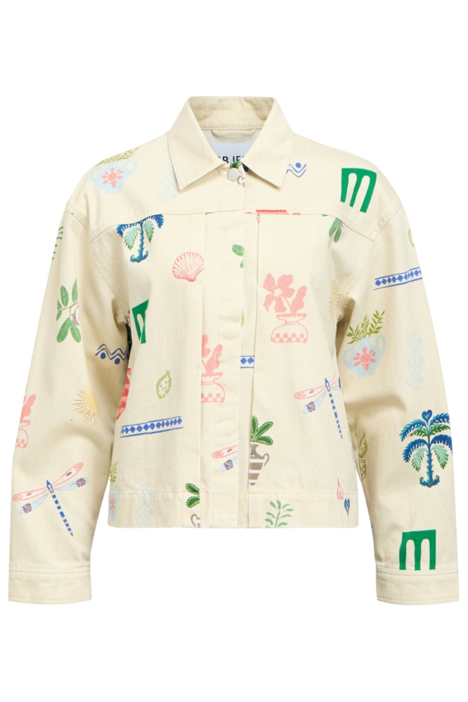 Object beige dames jas | Vooraanzicht