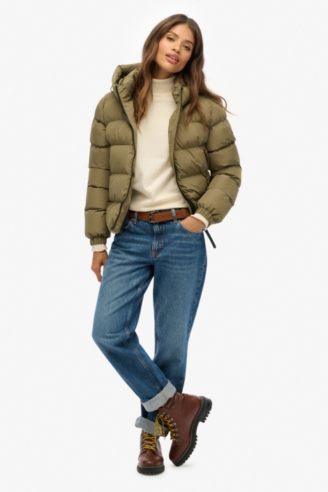 Superdry groene dames jas | Model