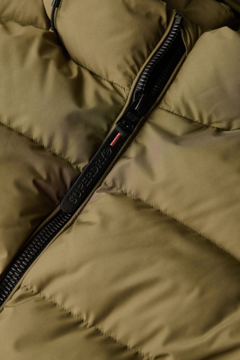 Superdry groene dames jas | Kleurstaal