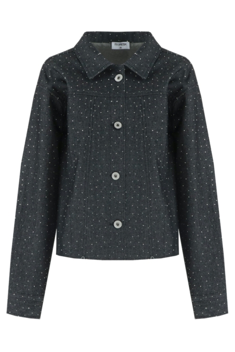 Fluresk grijze dames jas | Vooraanzicht