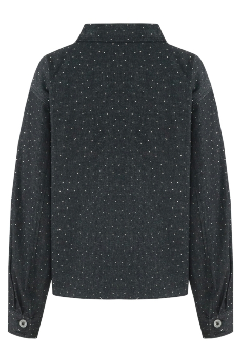 Fluresk grijze dames jas | Achteraanzicht