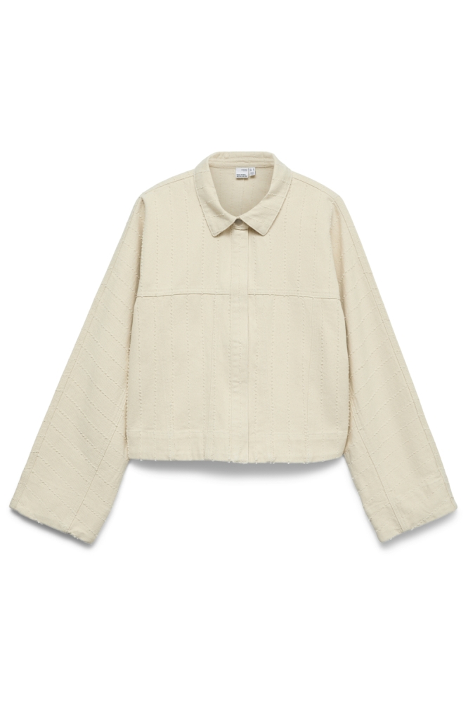 Vero Moda ecru dames jas | Vooraanzicht