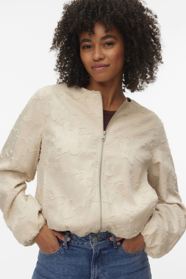 Vero Moda Jas VMPENELOPE SHORT JACKET 10345624 CEMENT/MELANGE