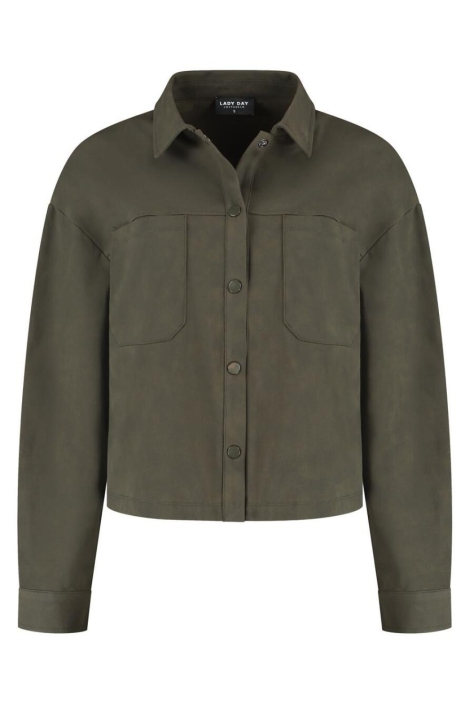 Lady Day groene dames blouse | Vooraanzicht