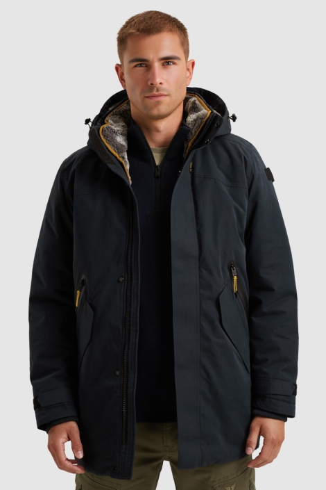 PME legend blauwe heren jas | Model vooraanzicht