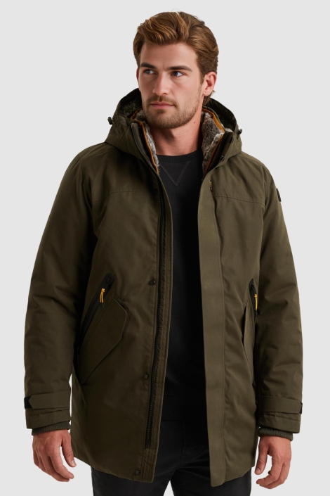 PME legend groene heren jas | Model vooraanzicht