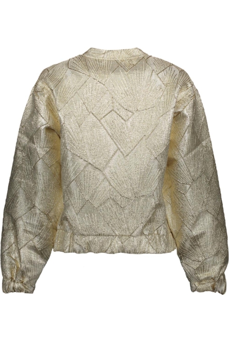 Zusss gouden dames blazer | Achteraanzicht