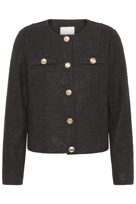 Ichi zwarte dames blazer | Vooraanzicht
