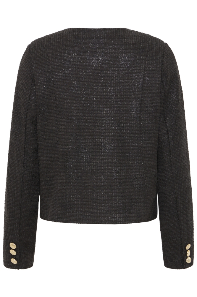 Ichi zwarte dames blazer | Achteraanzicht