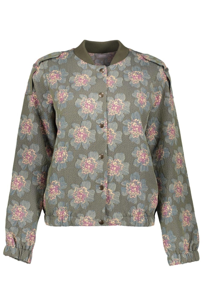 Geisha groene dames jas | Vooraanzicht