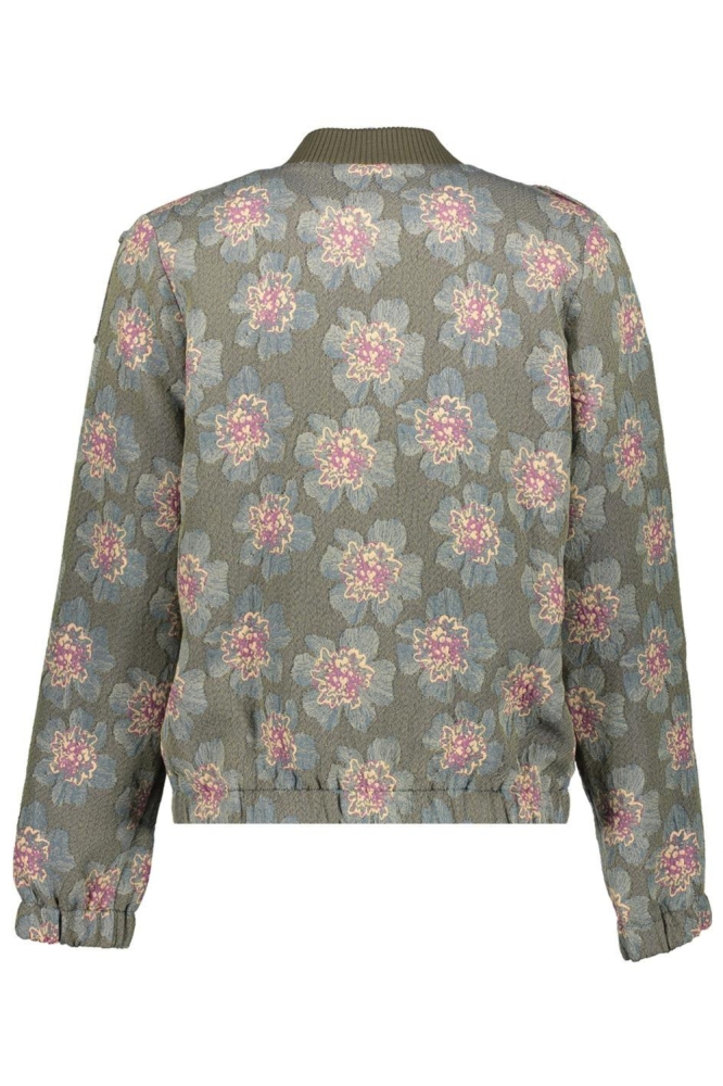 Geisha groene dames jas | Achteraanzicht