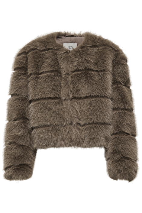 Jacqueline de Yong bruine dames jas | Vooraanzicht