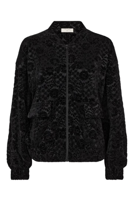 Freequent zwarte dames jas | Vooraanzicht