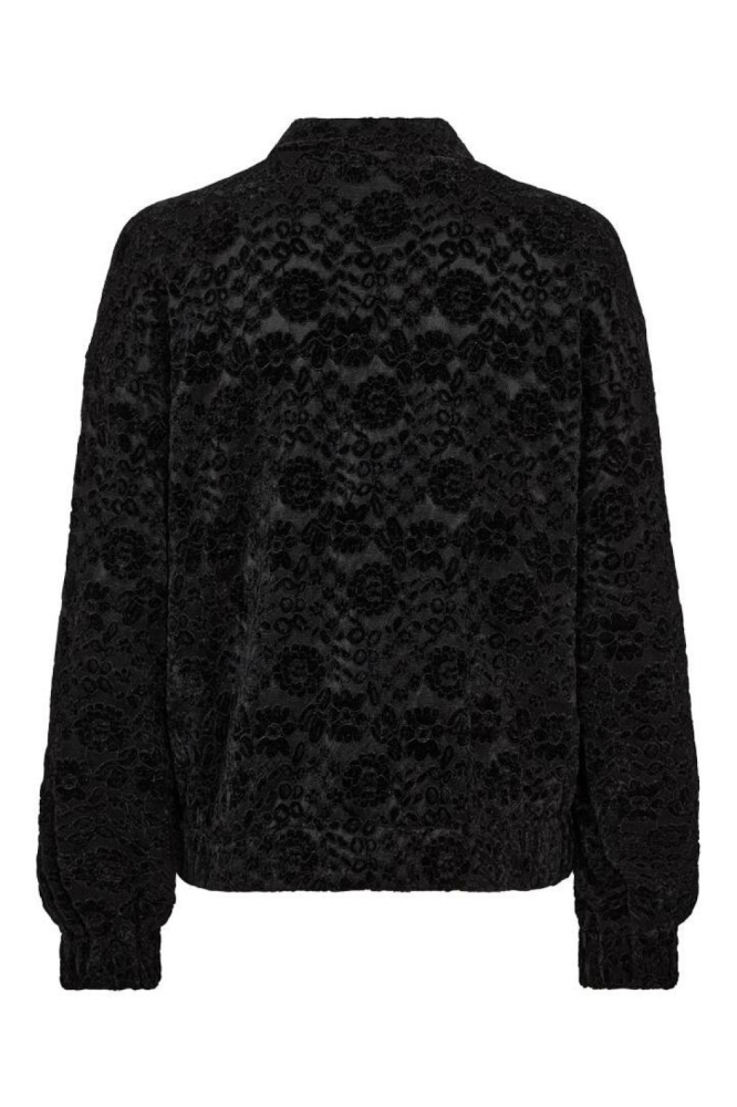 Freequent zwarte dames jas | Achteraanzicht