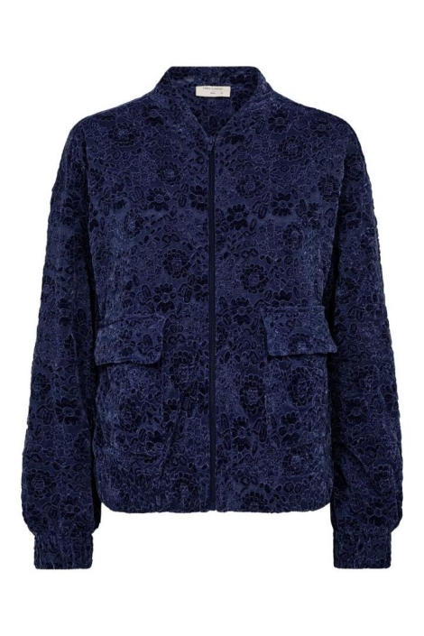 Freequent blauwe dames jas | Vooraanzicht