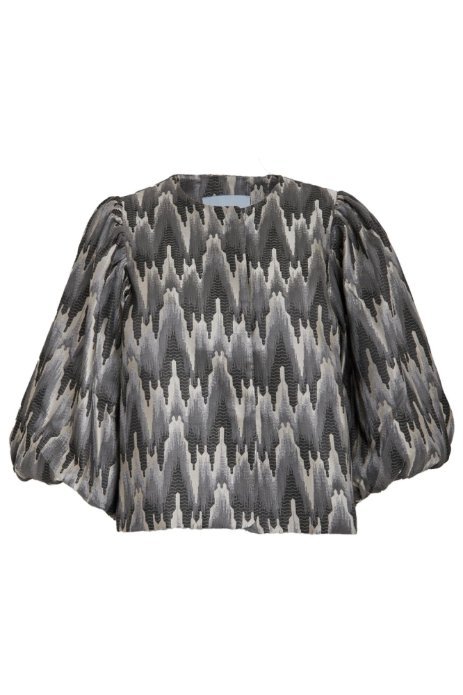 Minus grijze dames jas | Vooraanzicht