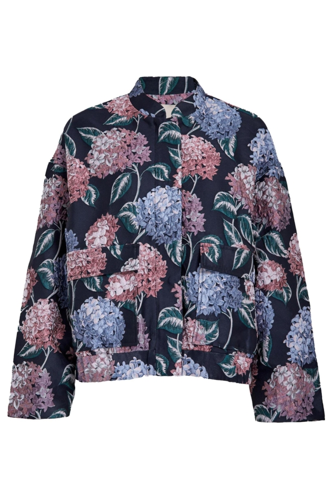 Peppercorn blauwe dames jas | Vooraanzicht