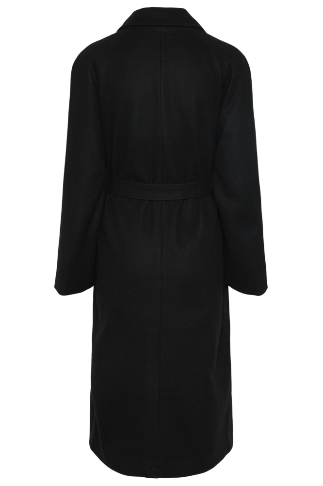 Pieces zwarte dames jas | Achteraanzicht