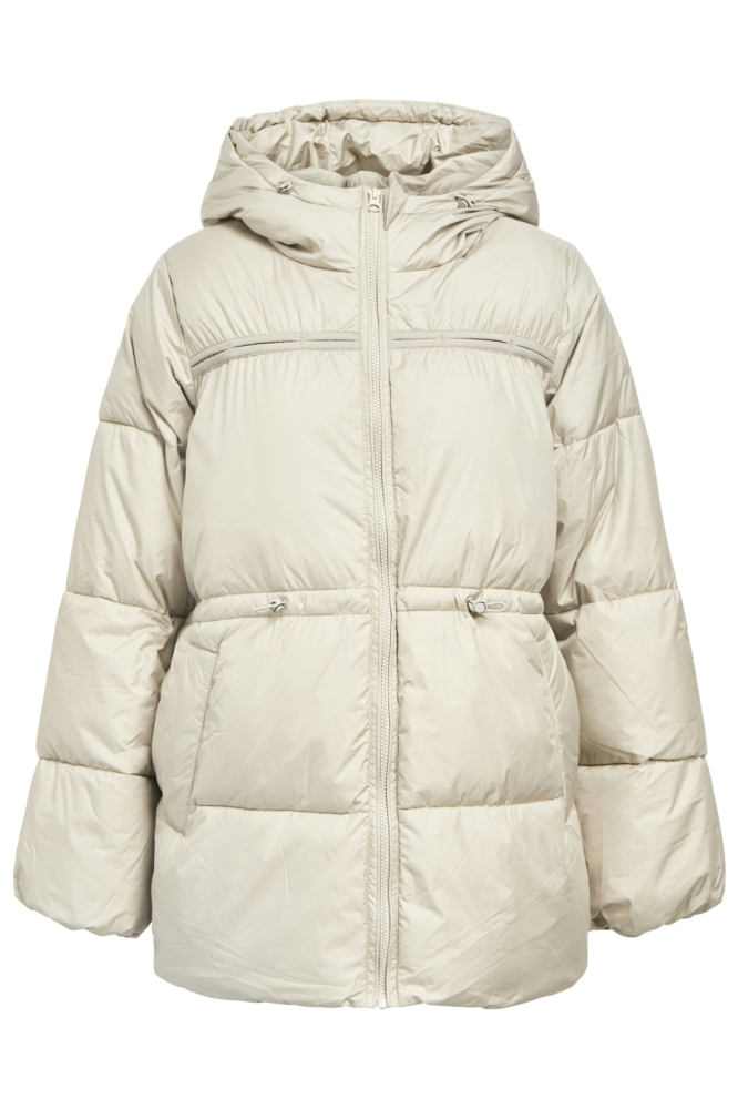 Object ecru dames jas | Vooraanzicht