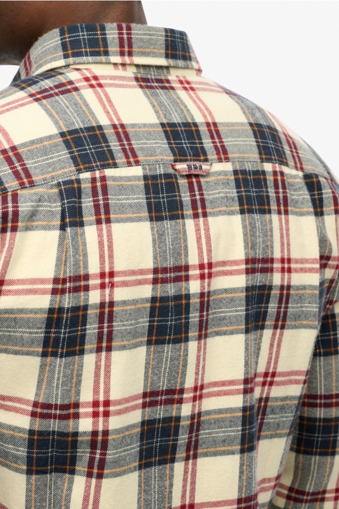 Superdry beige heren overhemd | Unique Selling Point