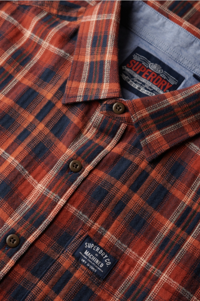 Superdry oranje heren overhemd | Kleurstaal