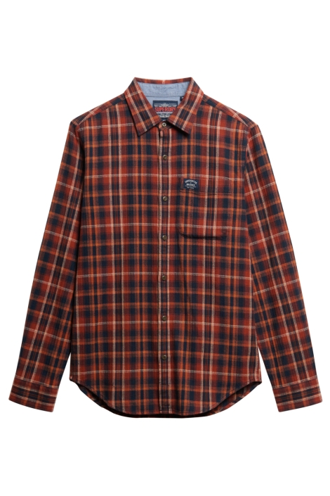 Superdry oranje heren overhemd | Vooraanzicht