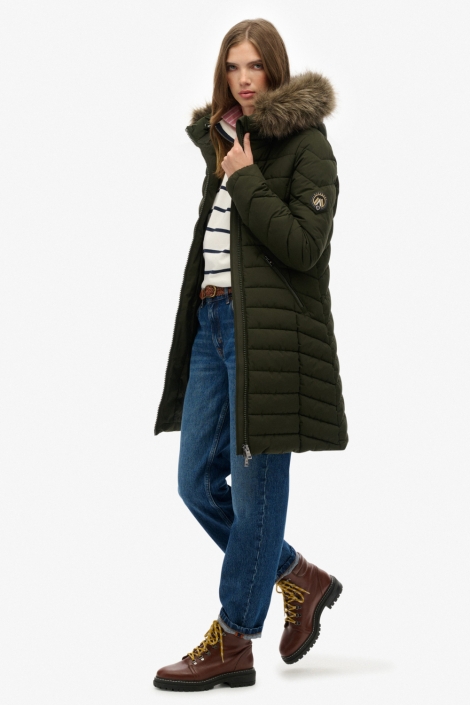 Superdry groene dames jas | Model