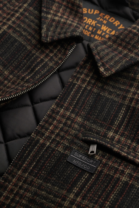 Superdry bruine heren jas | Kleurstaal