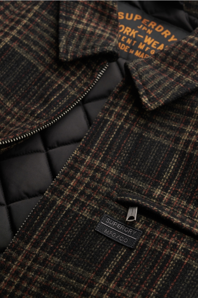 Superdry bruine heren jas | Kleurstaal