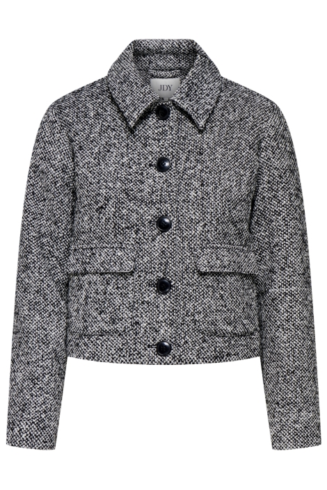 Jacqueline de Yong zwarte dames jas | Vooraanzicht