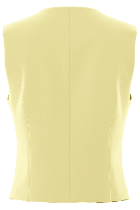 Pieces gele dames gilet | Achteraanzicht