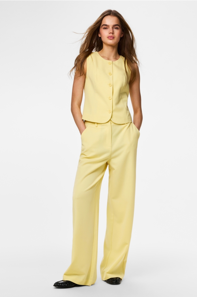 Pieces gele dames gilet | Model