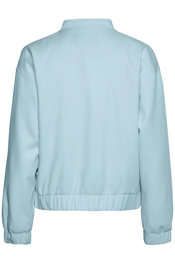 Pieces blauwe dames jas | Achteraanzicht