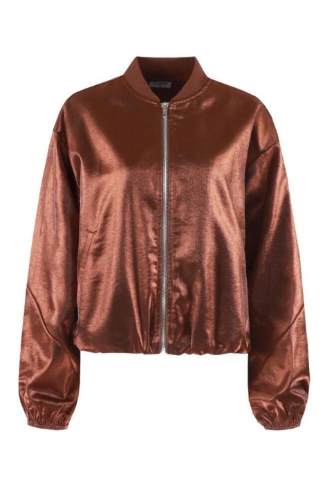 Fluresk koperen dames jas | Vooraanzicht