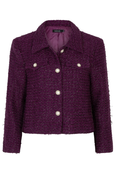 Ydence bordeaux dames blazer | Vooraanzicht