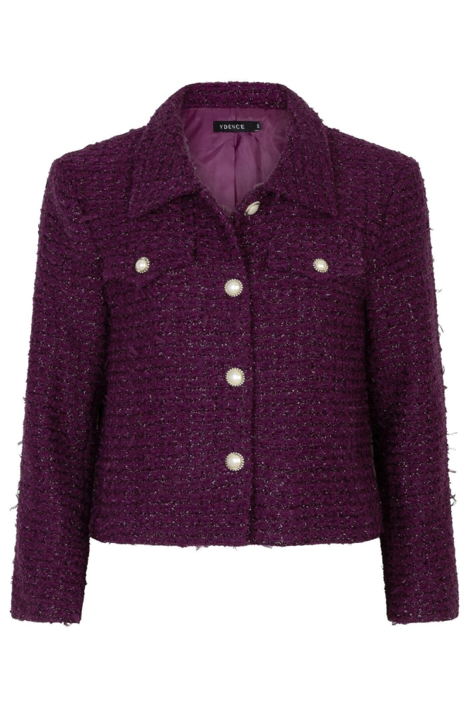 Ydence bordeaux dames jas | Vooraanzicht