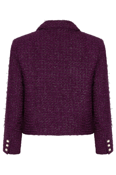 Ydence bordeaux dames jas | Achteraanzicht